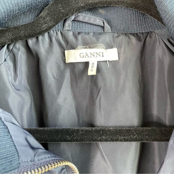 Ganni blue zip up cargo windbreaker jacket size XS‎ - Picture 2 of 6